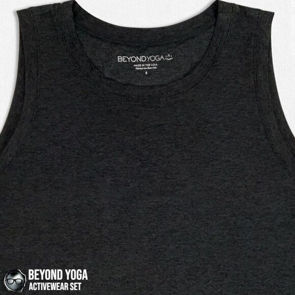 BEYOND YOGA SPACEDYE SET: BALANCED MUSCLE TEE + FULL LENGTH LEGGINGS SIZE SMALL - Picture 13 of 16